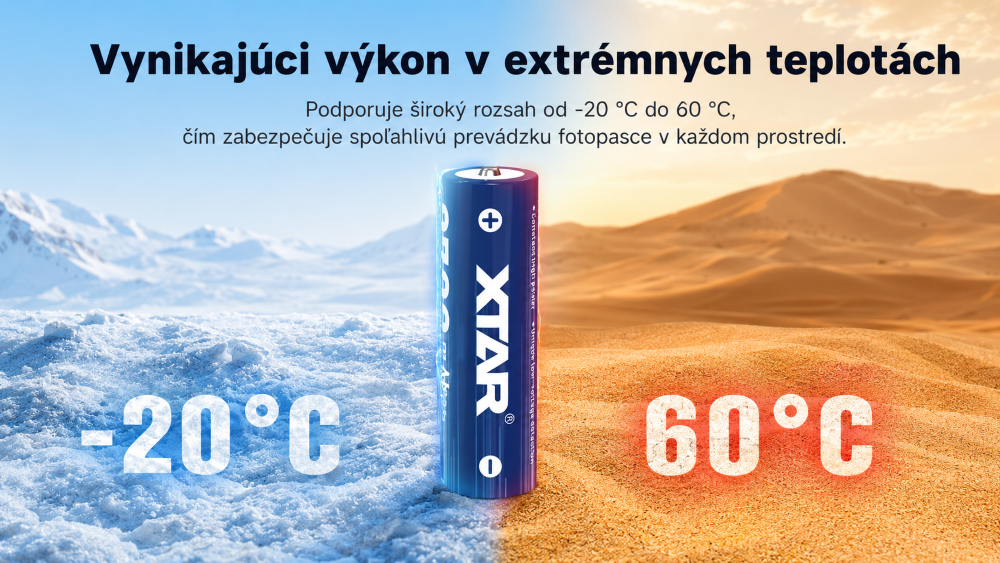 Az XTAR AA extrém hőmérsékleteken is teljesít